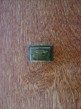 ch152903 old brass art deco style smooth surface knob