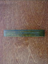 ch153003 old brass art deco style 6in convex handle