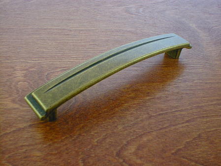 CH-1530.09 antique brass art deco style 6in handle